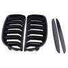 2005-2008 BMW E90 E91 Matte Black Front Kidney Grille (2005-2008)