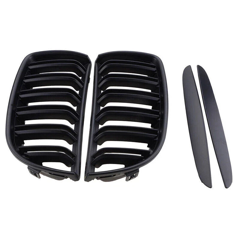 2005-2008 BMW E90 E91 Matte Black Front Kidney Grille (2005-2008)