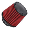 Universal Fit 3" Red Cold Air Intake Dry Filter with Clamp