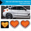 Car 12V LED Side Marker Indicators Clear Flash Amber