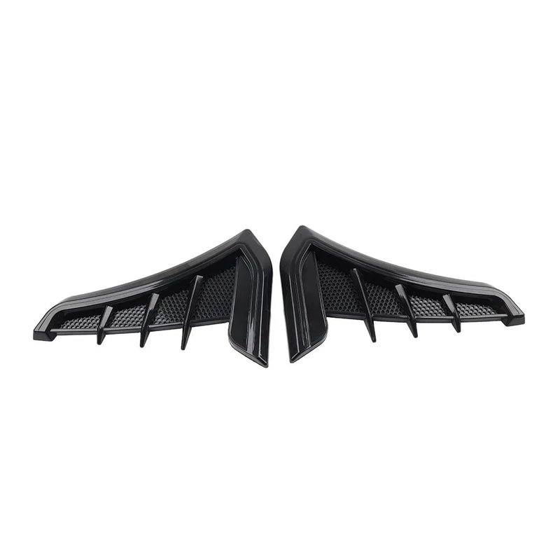 Car Side Ventilation Decals Black Fender Hood Air Flow Intake Trim