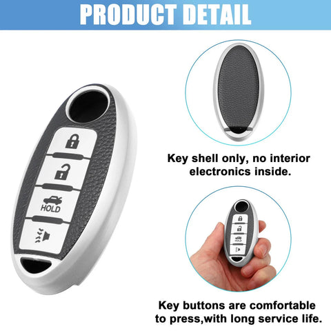Nissan Cabstar Silicone Smart Key Fob Case Cover (2008-2009)