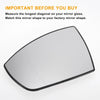 Ford Grand C-Max Left Side White Heated Mirror Glass (2010-2019)