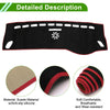 Mercedes A-Class 2013-2017 Sun Protector Pad Black Red Dashboard Cover Mat