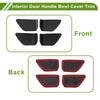 Nissan Rogue Carbon Fiber Black Interior Door Handle Bowl Cover (21-25)