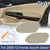Honda Accord Sedan Car Front Door Panels Armrest Covers Beige (2008-2012)