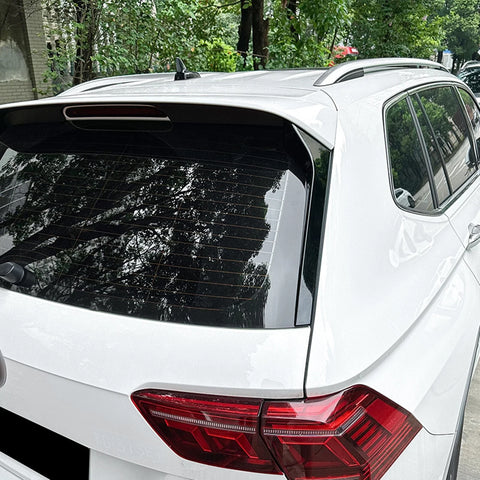 VW Tiguan Rline 2 x Gloss Black Rear Window Spoilers (2017-2023)