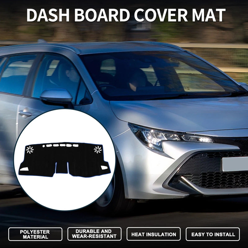 Toyota GR Corolla 2022-2024 Black Blue Dashboard Cover Mat