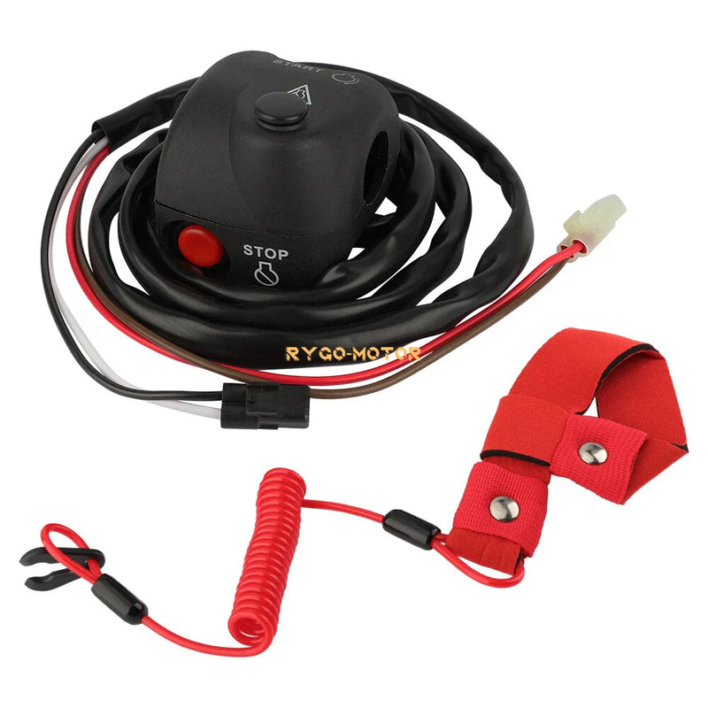 Yamaha WaveRunner GP760 GP800 GP1200 Handlebar Start Stop Switch w/ Lanyard