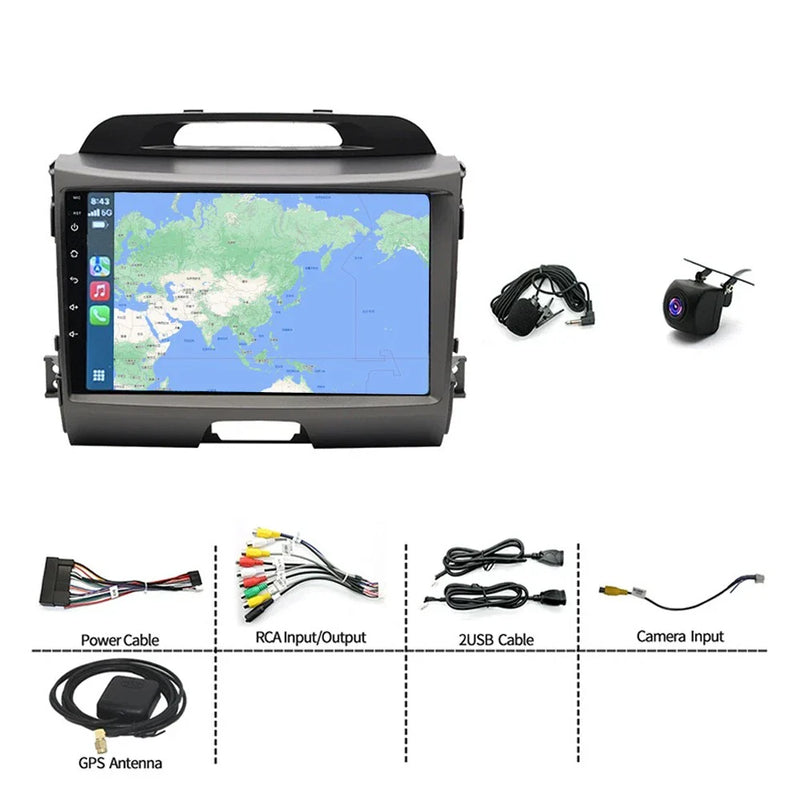 Kia Sportage 9" Wireless CarPlay Android 14 GPS Head Unit (2016-2023)
