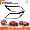 Holden Colorado Trailblazer Matte Black Headlight Lamp Cover Trim (16-23)