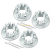 Set / 4 x Rear Axle Nuts w/ Pin / Honda TRX350 Rancher TE TM FE FM (2000–2006)