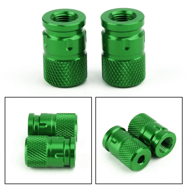 Car Motorcycle Bike MTB Aluminium Anti-Theft Valve Caps (F3)