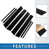 Toyota RAV4 8 Pcs Black Car Pillar Window Trim Covers (2013-2018)