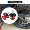 1 Pair Motorbike Swingarm Spools 8mm CNC Swing Arm Spools Slider Stand Red