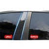 Toyota Sienna 6pcs / Carbon Fiber Pillar Post Window Trim Cover (2011–2020)