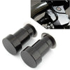 Thruxton CNC Aluminum Black Mirror Hole Caps Covers