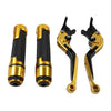 Suzuki GSX-S750 Gold Extendable Brake Clutch Levers & Handlebar Grips (2017-2023)