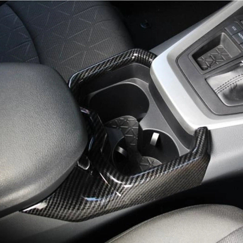 Toyota Rav4 1x Carbon Fiber Water Cup Holder Trim (2019-2023)