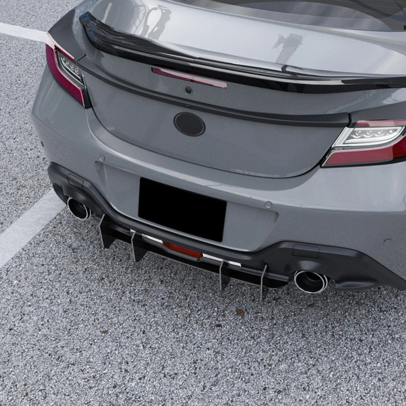 Subaru BRZ, Toyota GR86 Gloss Black Rear Bumper Diffuser Lip (2022-2024)