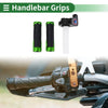 Motorcycle Grips Cover Kit 7/8" 22mm Aluminum Alloy Rubber Green