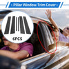 Infiniti G35 (2007-2015) Black Carbon Fiber 6 x Door Pillar Window Trim