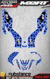 Yamaha Raptor 125 COUGAR STYLE Graphics Kit Decal (2008-2013)