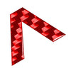 Car Badge Emblem - Window Door Wall Carbon Red Letter Decals