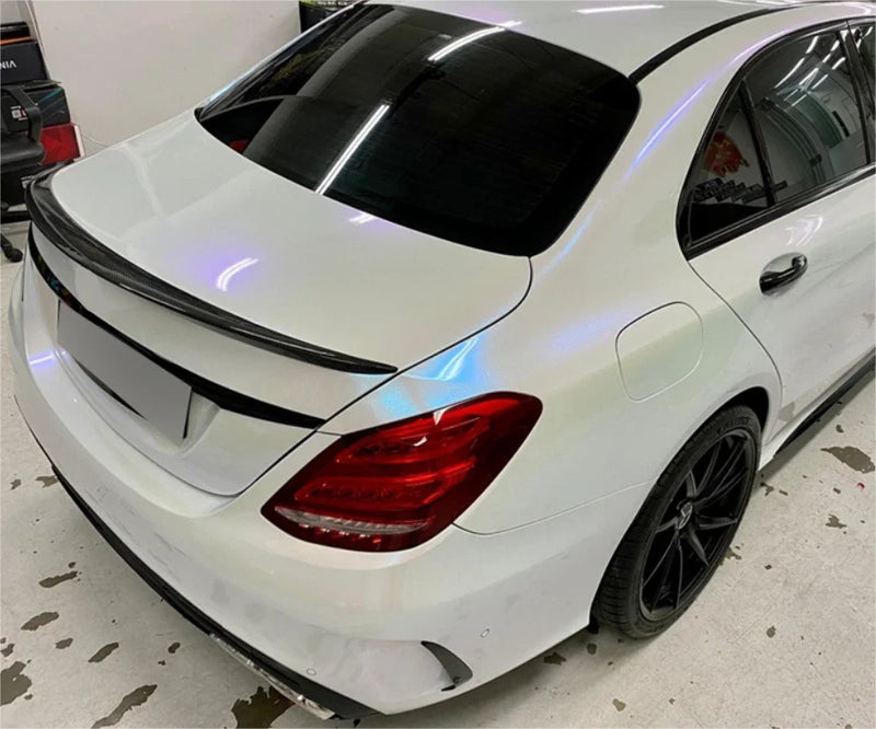 Mercedes-Benz C-Class W205 Sedan Rear Spoiler Wing ABS Fiber (2015-2021)