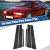 BMW 3 Series E46 Door Window Pillar Post Cover Trim Gloss Carbon Pattern