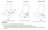 Holden HK HT HG Sedan Front Bench Seat Replacement Seat Belt Kit (1968-1971)