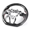 Mazda 2 3 CX-3 CX-5 Flat Sport Steering Wheel Carbon Leather (17-21)