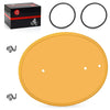 Honda Z50 Z50R Yellow Front Plate & Clips & Bands Mount Kit (1979–1987)