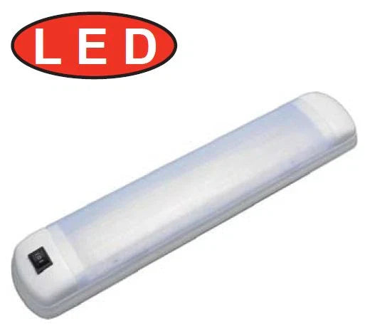 LED Cabin Light Double Fluro 12V/24V 12/24 LEDs with Switch