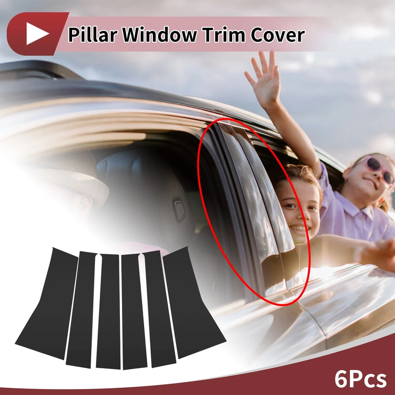 Toyota Avanza / Veloz 6 x Car Door Pillar Window Trim (2022–2025)