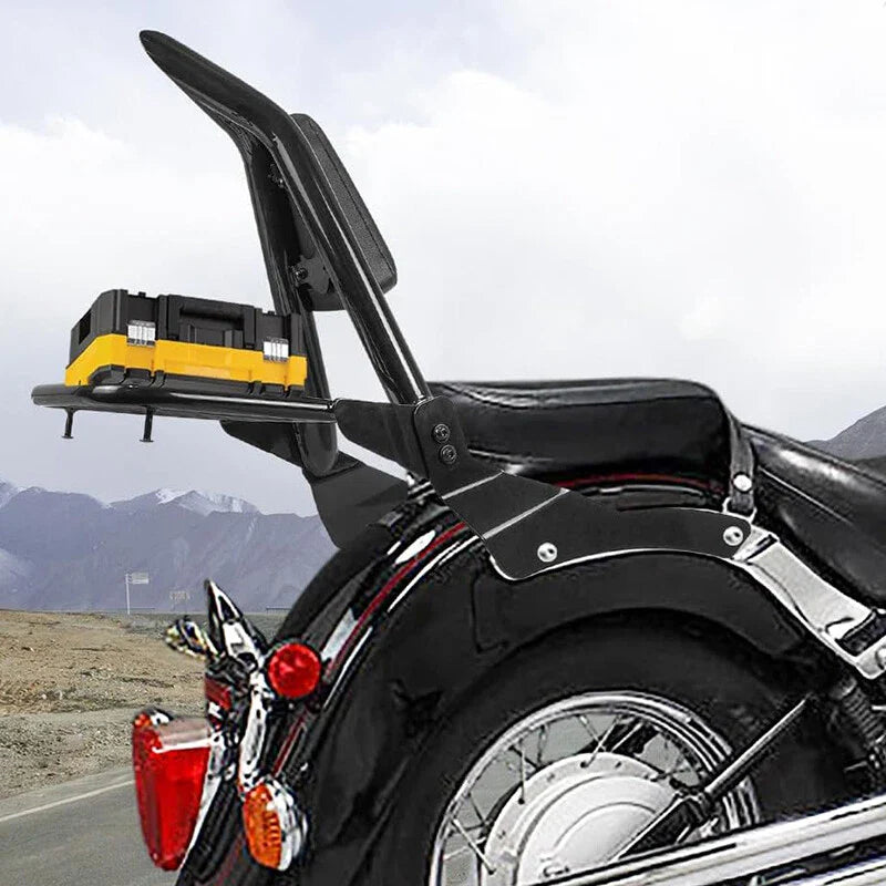 Yamaha V-Star XVS400 XVS650 Backrest Sissy Bar Luggage Rack (1998-2013)