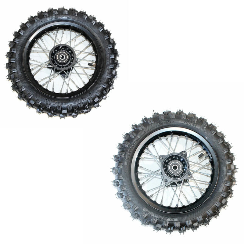 PIT PRO Dirt Bike 15mm Axle 10" Front Rear Wheel Rim + Tire