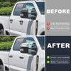 Ford Super Duty Top Half Mirror Cover Caps & 4 x Door Handle Cover Trims (2017-2023)