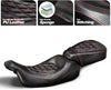 Harley Touring Electra Street Road Glide Driver/Passenger Seat (2009-2022)