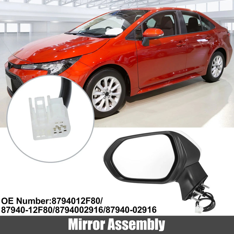 Toyota Corolla 3 x Left Door Mirror Assembly White (2020–2022)