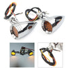 Harley Chrome Motorcycle LED Brake Blinker Tail Lights