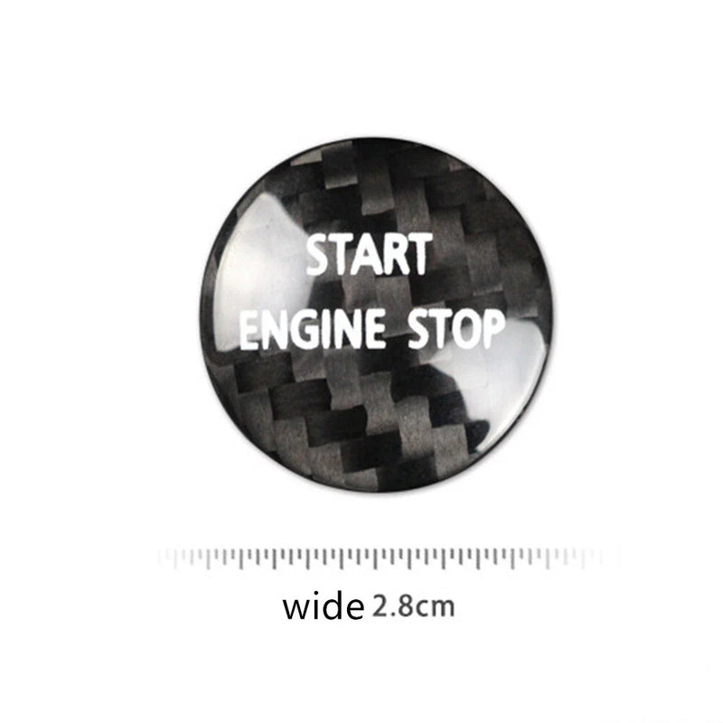 Land Rover Discovery Black Carbon Fiber Engine Start Stop Button Cover (10-16)