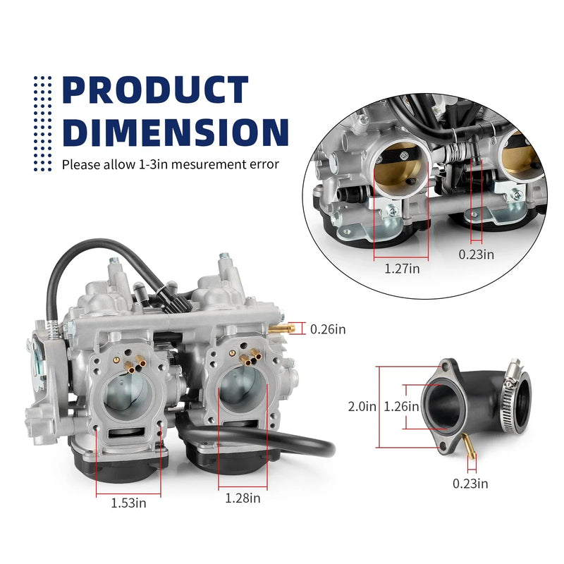 Kawasaki Prairie 650 / Brute Force 650 Carburetor (2002-2006)