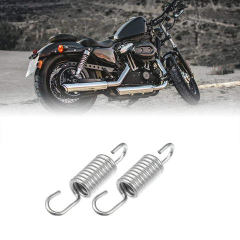 Suzuki 2 Pcs 6cm Length Silver Tone Motorcycle Brake Pedal Return Springs