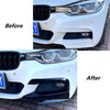 BMW F30 F31 (2012-2018) Gloss Black Front Bumper Upper Trim Air Vent Cover