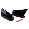 BMW 5 6 7 E60 E61 E63 2 x Gloss Black Rear View Mirror Covers (2001-2010)