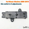Nissan Maxima Front Left Driver Power Seat Control Switch (2009–2019)