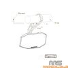 Polaris RZR S 800 900 Rearview Center Mirror w/ 1.75" Clamp (2008-2019)