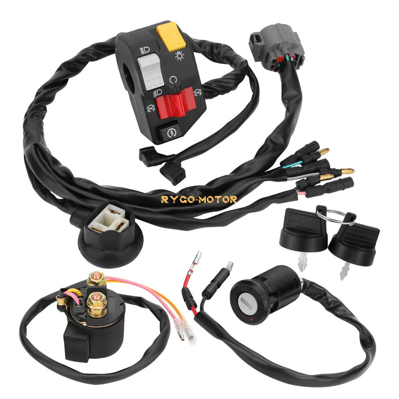 Honda TRX300EX Sportrax Handlebar Key Starter Relay Switch (1993–2006)