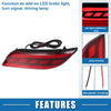 Jeep Compass Rear Bumper Reflector Lights  Red Amber (2007-2023)